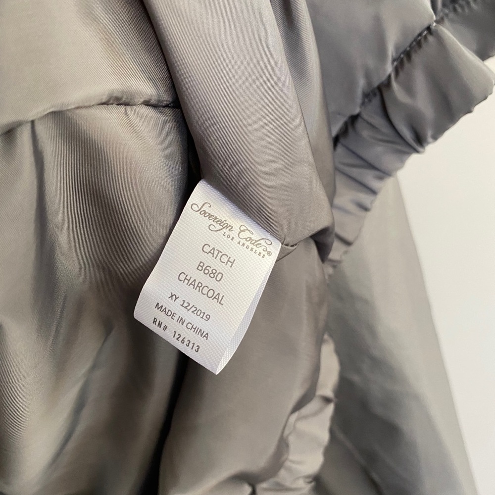 Sovereign Code Catch Hooded Jacket Charcoal - Picture 8 of 8